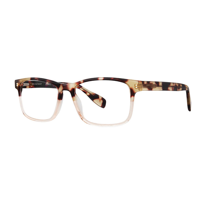 3-4 photo of Broadway Sand Tortoise reading glasses on white . Style 2509, by Scojo New York. Buy at ReadingGlasses.CO/