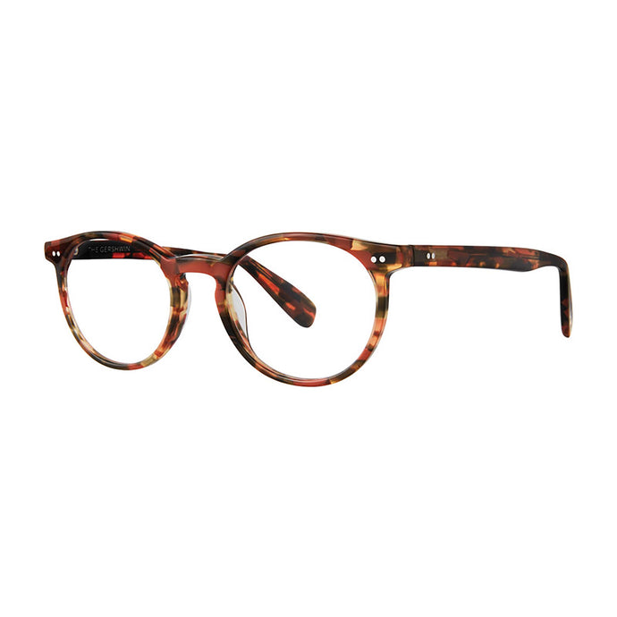 Gershwin Optical Reading Glasses with Case by Scojo; Amber Tortoise