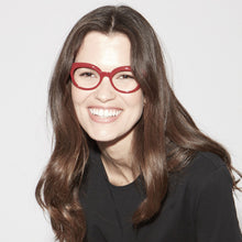 Load image into Gallery viewer, Nannini Wonder Italian Reading Glasses Blue Light Protection    GLOSSY RED