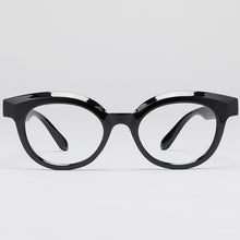 Load image into Gallery viewer, Nannini Wonder Italian Reading Glasses Blue Light Protection    GLOSSY BLACK
