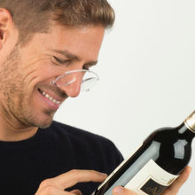 Load image into Gallery viewer, For a unique look and practical reader, out Italian bred clear lightweight Pince Nez reading glasses are real conversation piece.