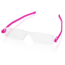 Load image into Gallery viewer, Nannini Compact 1 Italian Made Folding Reading Glasses with Case; Fuchsia - ReadingGlasses.CO/