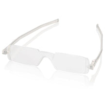 Load image into Gallery viewer, Nannini Compact 1 Italian Made Folding Reading Glasses with Case; Crystal - ReadingGlasses.CO/