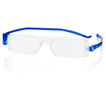 Load image into Gallery viewer, Nannini Compact 1 Italian Made Folding Reading Glasses with Case; Blue - ReadingGlasses.CO/