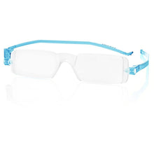 Load image into Gallery viewer, Nannini Compact 1 Italian Made Folding Reading Glasses with Case; Azure - ReadingGlasses.CO/