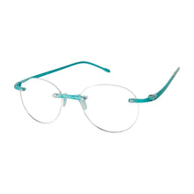 Load image into Gallery viewer, Angled view view of Scojo Round Gels readers in Tortoise Shell by Scojo. Photographed on a white background. Style 621. Buy them at ReadingGlasses.CO-.jpg