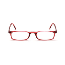Load image into Gallery viewer, Quick 7.9 dark pink translucent red reading glasses by Nannini, Italy -- Straight-on view