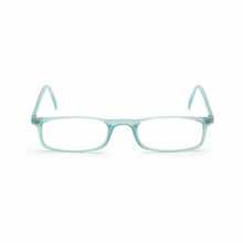 Load image into Gallery viewer, Straight view of Quick 7.9 water green blue light blue reading glasses by Nannini, Italy
