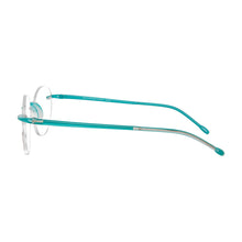 Load image into Gallery viewer, Temple view of Scojo Round Gels readers in Tortoise Shell by Scojo. Photographed on a white background. Style 621. Buy them at ReadingGlasses.CO-.jpg