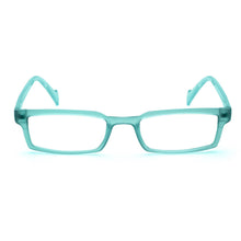 Load image into Gallery viewer, Front View of Maiden Lane Reading Glasses by Nannini of Italy, Green Water