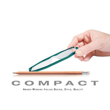 Load image into Gallery viewer, Nannini Compact 1 Italian Made Folding Reading Glasses with Case; Teal - ReadingGlasses.CO/