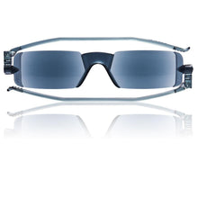 Load image into Gallery viewer, Nannini Compact 1 Italian Made Folding Sun Reading Glasses with Case; Grey - ReadingGlasses.CO/