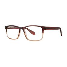 Load image into Gallery viewer, 3-4 photo of Broadway Red Stripe Tortoise reading glasses on white . Style 2511, by Scojo New York. Buy at ReadingGlasses.CO/