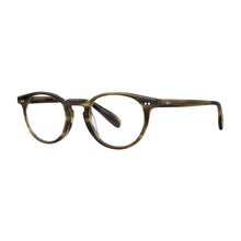 Load image into Gallery viewer, 3-4 photo of Radio City Black Horn reading glasses on white, by Scojo New York. Buy at ReadingGlasses.CO_