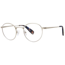 Load image into Gallery viewer, 3-4 view of Brushed Silver Booth Reading Glasses by Scojo photographed on a white background. Buy them at ReadingGlasses.CO...