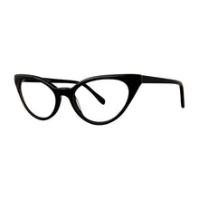 Load image into Gallery viewer, 3-4 view of Soho Reading Glasses Black style 2641 photographed on white background. Made by Scojo. Buy at ReadingGlasses.CO/