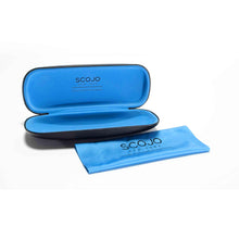 Load image into Gallery viewer, Scojo Designer Hard Carrying Case with micrfiber cloth for reading glasses