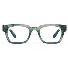 Load image into Gallery viewer, Front view of Benson Street Forest Horn on white. By Scojo. _Style 2545 Buy them at ReadingGlasses.CO--