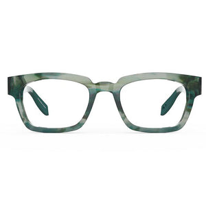 Front view of Benson Street Forest Horn on white. By Scojo. _Style 2545 Buy them at ReadingGlasses.CO--