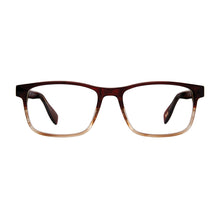 Load image into Gallery viewer, Front straight-on view of Broadway Red Stripe Tortoise readers on white. Style 2511, created by Scojo. Buy at ReadingGlasses.CO/