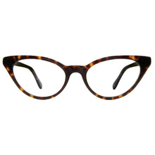 Load image into Gallery viewer, Front view of Soho Cat Eye Tortoise readers on white. By Scojo. Buy at ReadingGlasses.CO--