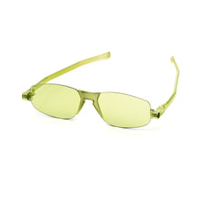 Load image into Gallery viewer, Nannini Kiss Foldable Italian Sunglasses for Women; Golden Green
