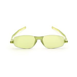 Nannini Kiss Foldable Italian Sunglasses for Women; Golden Green