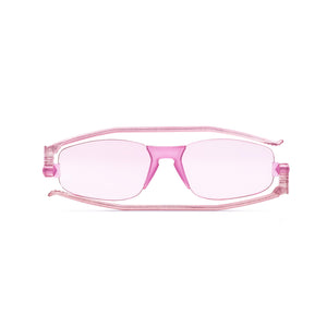 Folded view of Nannini Kiss Foldable sunglasses: color: Lovely Rose