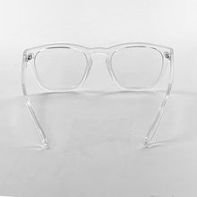 Load image into Gallery viewer, Back view of Nuovo Paris Reader by Nannini Italy in Crystal on white background. Buy at ReadingGlasses.CO/