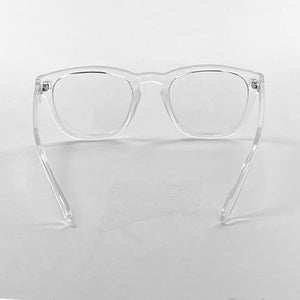 Back view of Nuovo Paris Reader by Nannini Italy in Crystal on white background. Buy at ReadingGlasses.CO/