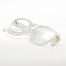 Load image into Gallery viewer, Nannini Paris reading glasses, crystal. On white/gray background. Buy at ReadingGlasses.CO?