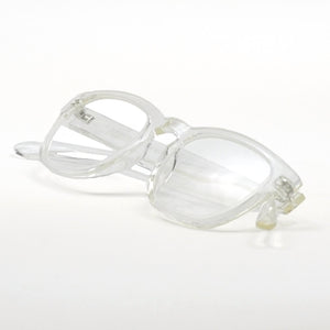 Nannini Paris reading glasses, crystal. On white/gray background. Buy at ReadingGlasses.CO?