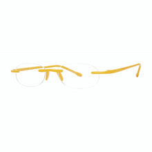 Load image into Gallery viewer, 3-4 view of Sunflower gels reading glasses photographed on white background. Style number 760. Made by Scojo. Buy them at ReadingGlasses.CO_