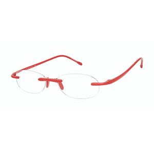 Angled view of Scojo Classic Gels in red poppy. Photographed on a white background. Scojo Gels are avaialable at Reading Glasses.CO/