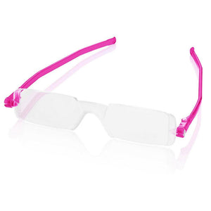 Nannini Compact 1 Italian Made Folding Reading Glasses with Case; Fuchsia - ReadingGlasses.CO/