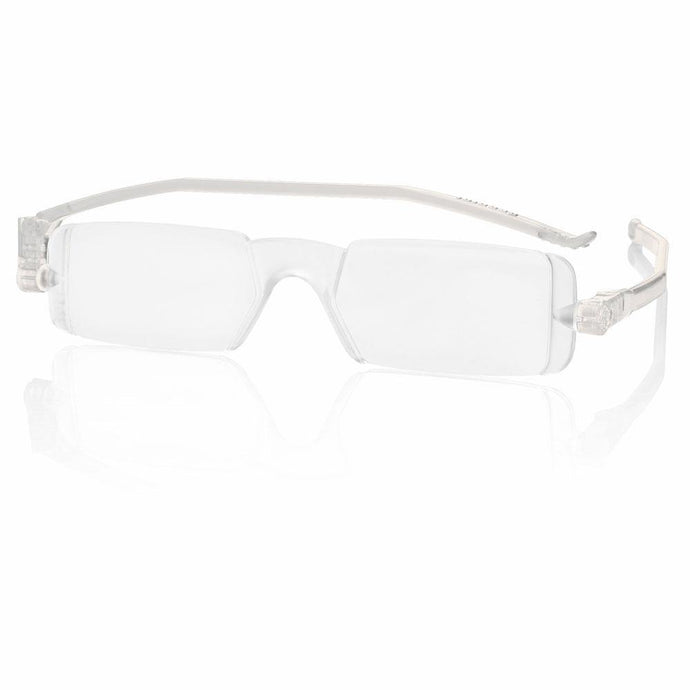 Nannini Compact 1 Italian Made Folding Reading Glasses with Case; Crystal - ReadingGlasses.CO/