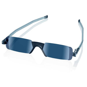 Nannini Compact 1 Italian Made Folding Sun Reading Glasses with Case; Grey - ReadingGlasses.CO/