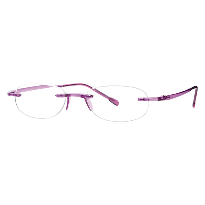 Angle view Amethyst Gels Reading Glasses by Scojo ReadingGlasses.CO/