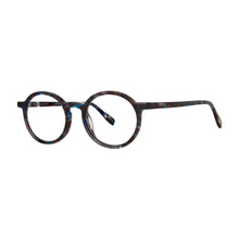 Load image into Gallery viewer, 3/4 view of Bond reading glasses style 1299 Blue Tortoise by Scojo -- buy at ReadingGlasses.CO 