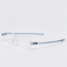Load image into Gallery viewer, 3/4 view of Nannini Compact 2 foldable reading glasses in gray.  Get them at ReadingGlasses.CO/