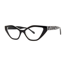 Load image into Gallery viewer, 3/4 view of black and zebra Maiden Lane Optical Reading Glasses by Scojo® available at ReadingGlasses.CO/