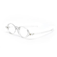 Load image into Gallery viewer, 3/4 Angle view of Model 504 Reading Glasses by Nannini of Italy; Crystal