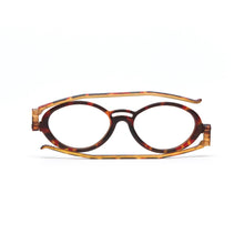 Load image into Gallery viewer, Flat / folded view of Model 504 Reading Glasses by Nannini of Italy, Tortoise
