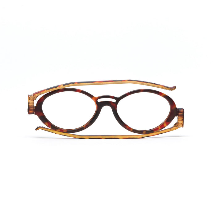 Flat / folded view of Model 504 Reading Glasses by Nannini of Italy, Tortoise