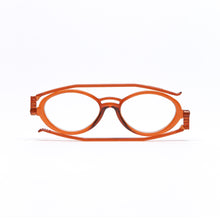 Load image into Gallery viewer, Nannini Model 504 Compact Italian Foldable Reading Glasses; Orange