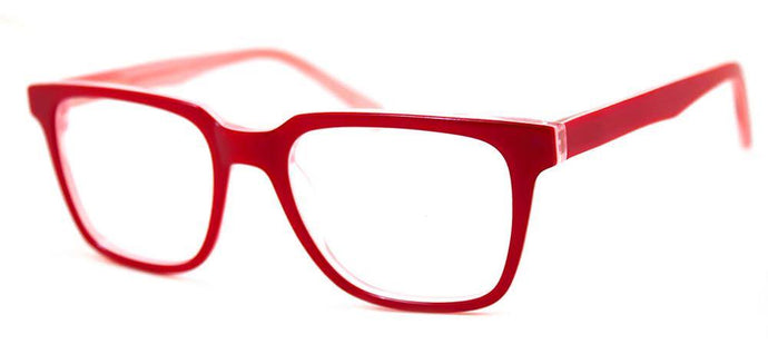 Boy Watchers Ophthalmic-grade Reading Glasses with Hard Case; Lipstick Red - ReadingGlasses.CO/