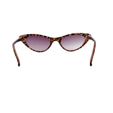 Load image into Gallery viewer, Sexy Leopard Print Cat Eye Sunreaders with Case, rear view. From ReadingGlasses.CO/