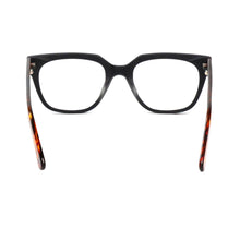 Load image into Gallery viewer, Rear view of Shakespeare reading glasses, black and tortoise. Available at ReadingGlasses.CO.