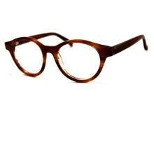 Load image into Gallery viewer, Bedrocan Ophthalmic-grade Reading Glasses with Case, brown stripe; by VisAcuity - ReadingGlasses.CO/