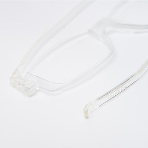 Beauty shot of Nannini Compact 2 foldable reading glasses in crystal.  Get them at ReadingGlasses.CO/